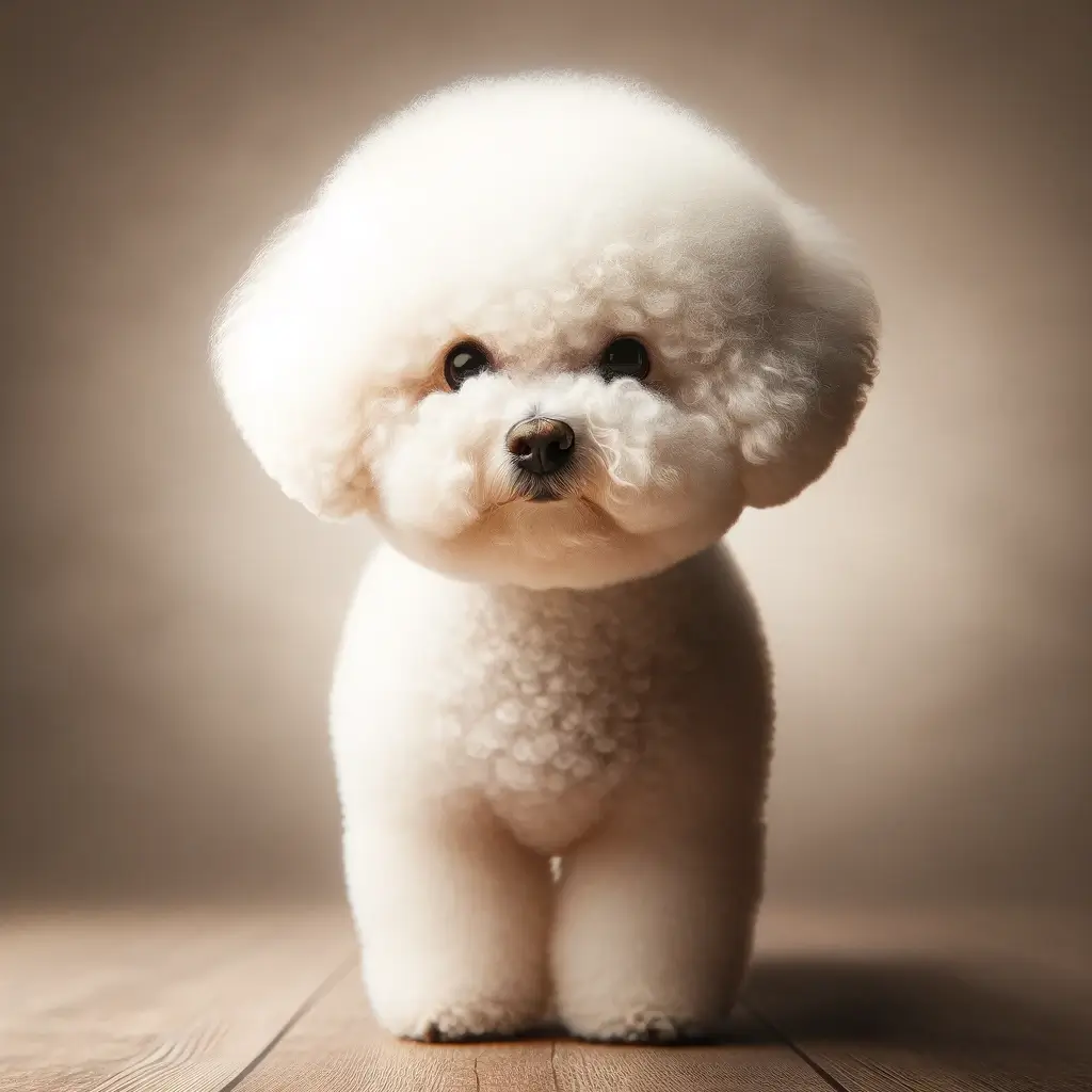 Bichon Frise loking forward