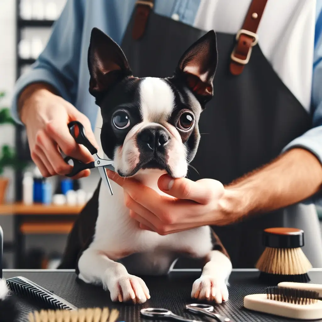 Boston Terrier grooming