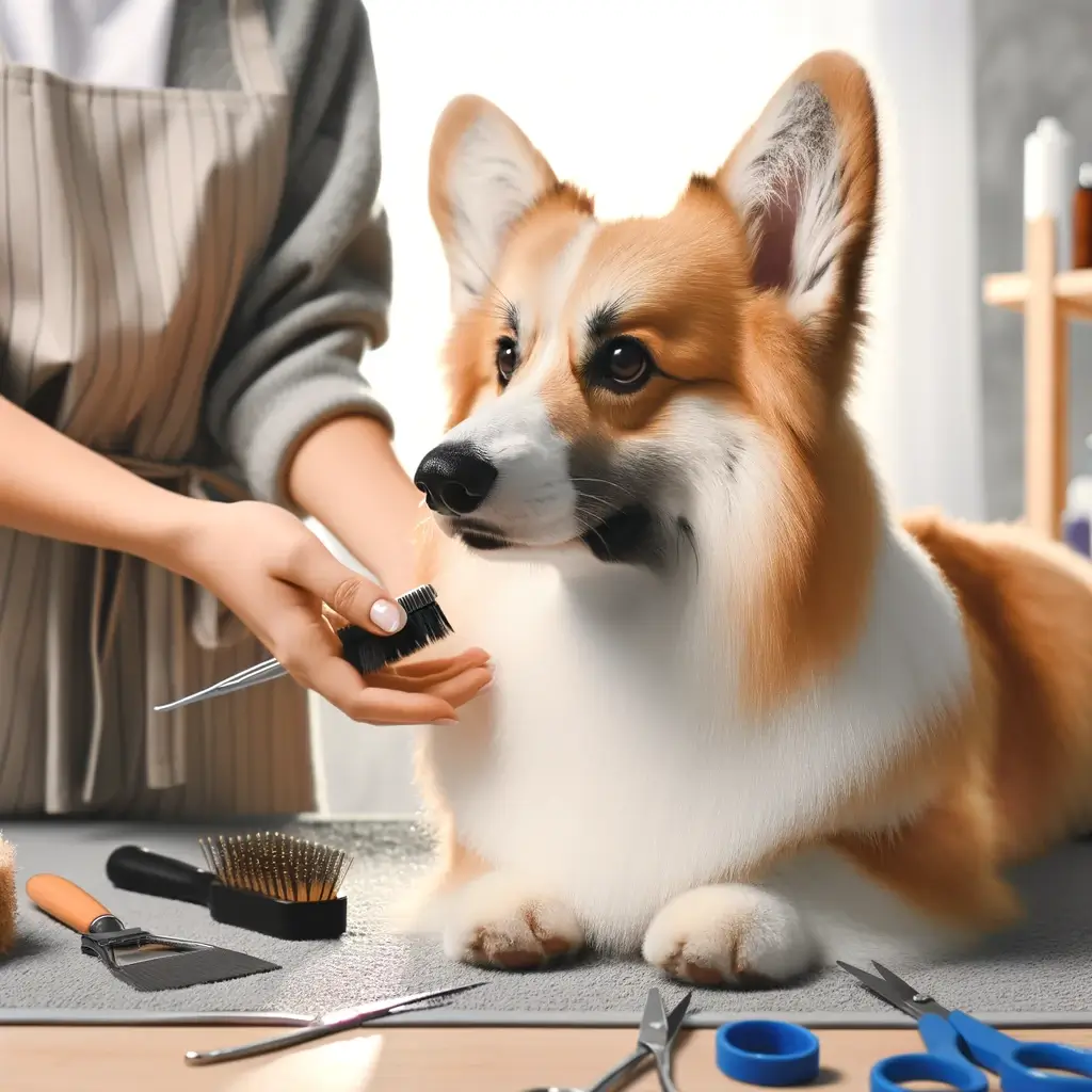 Cardigan Welsh Corgi grooming