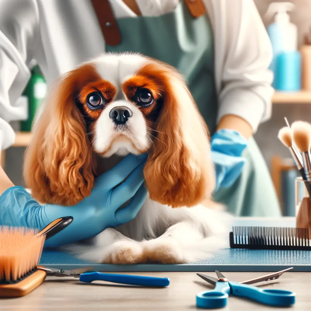 Cavalier King Charles Spaniel grooming