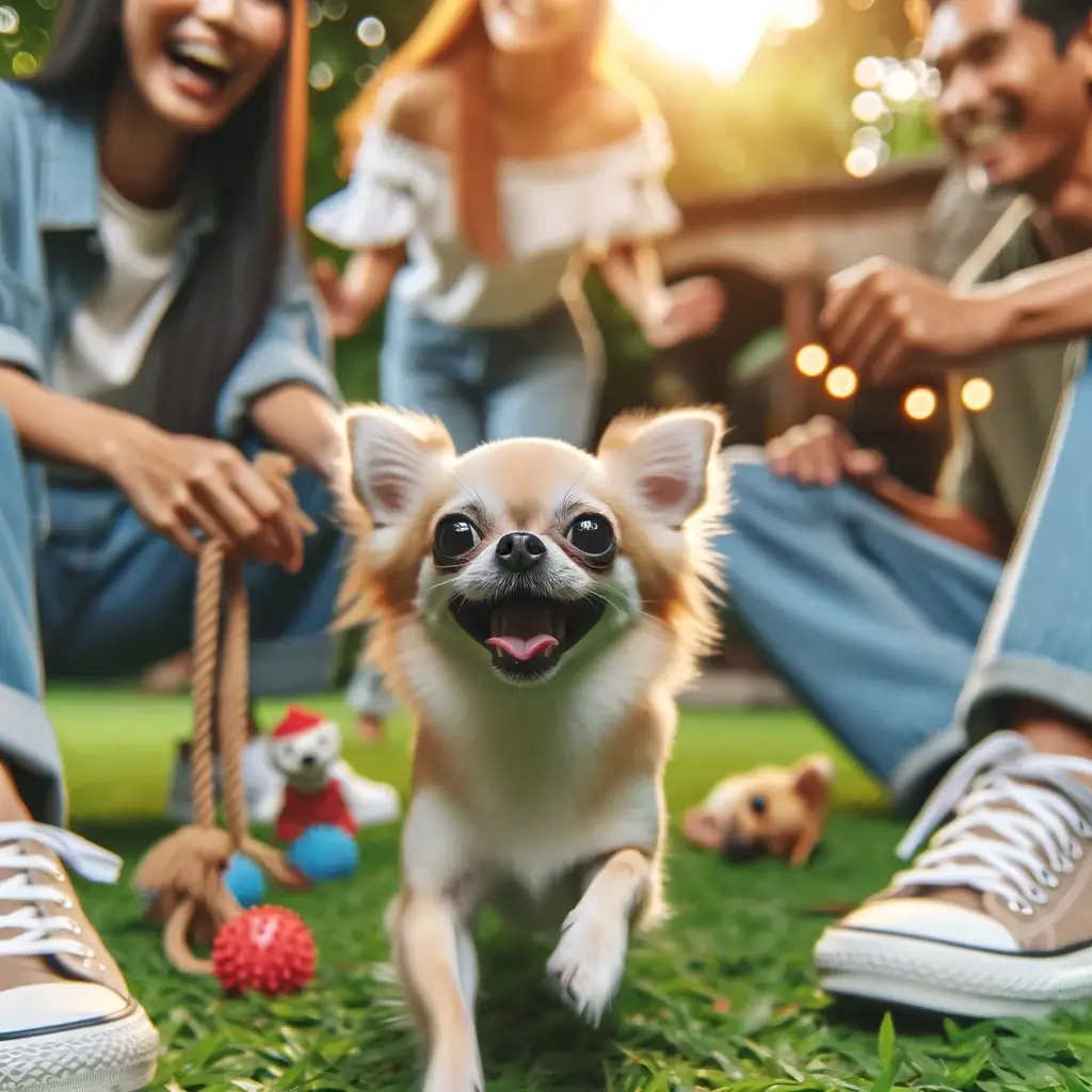 Chihuahua with people