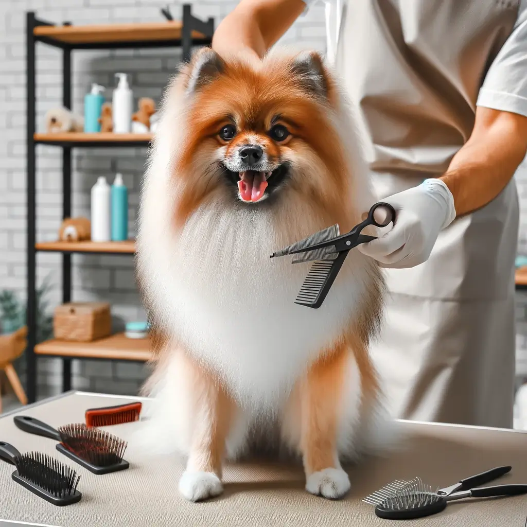 German Spitz grooming