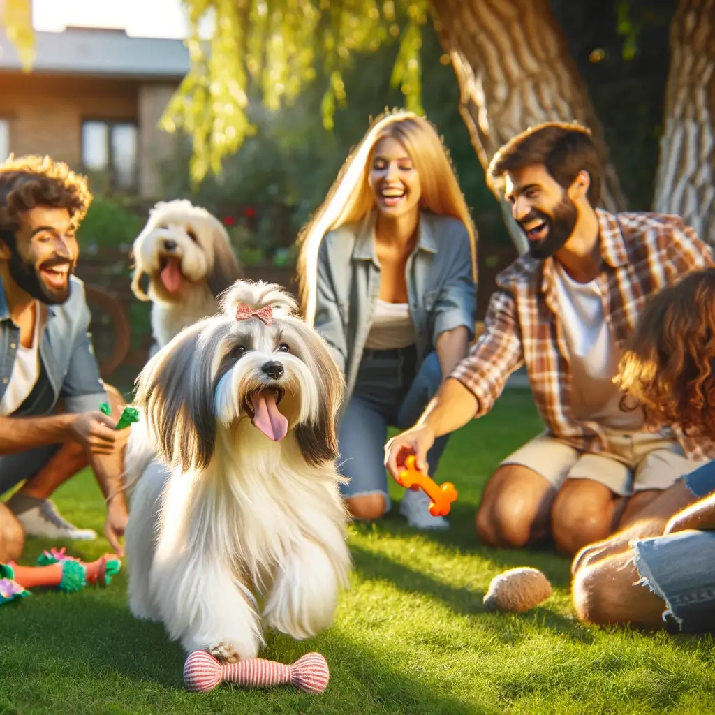 Havanese with people