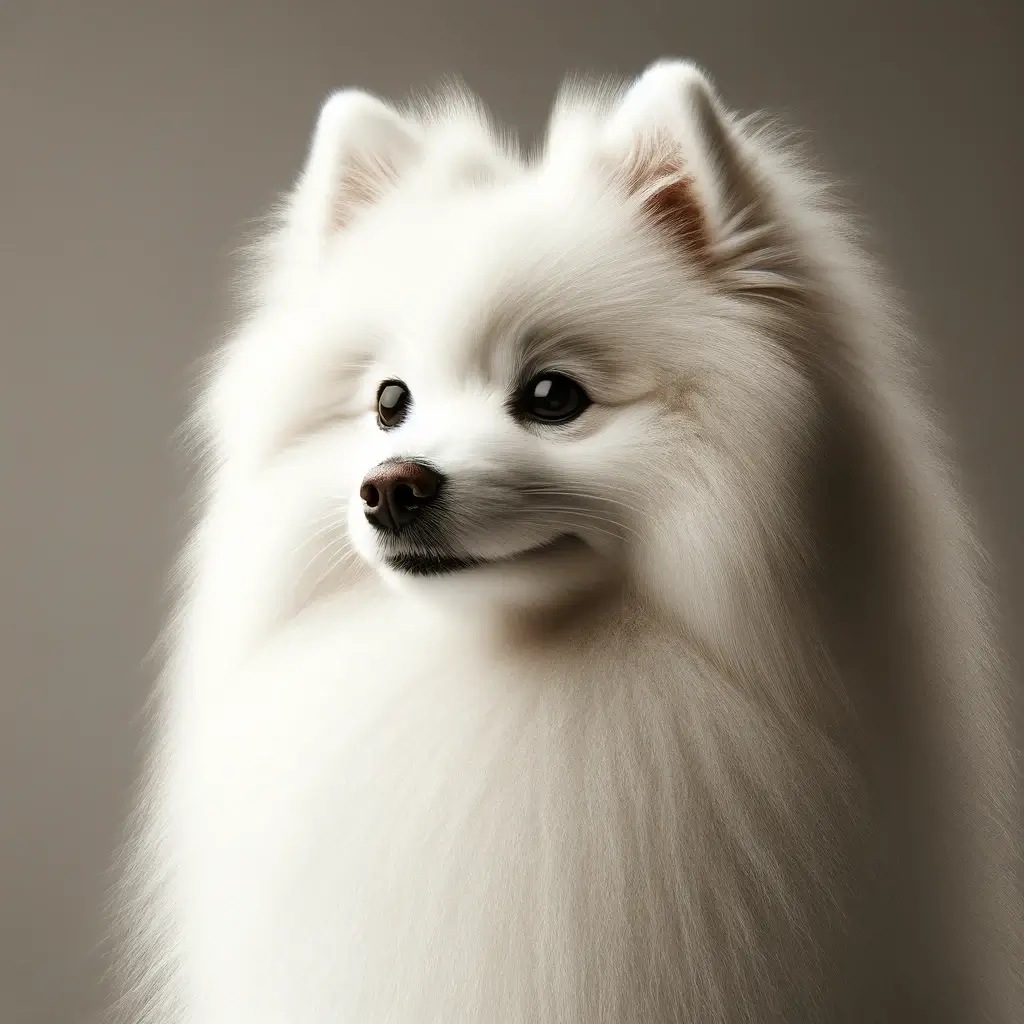 Japanese Spitz looking forward
