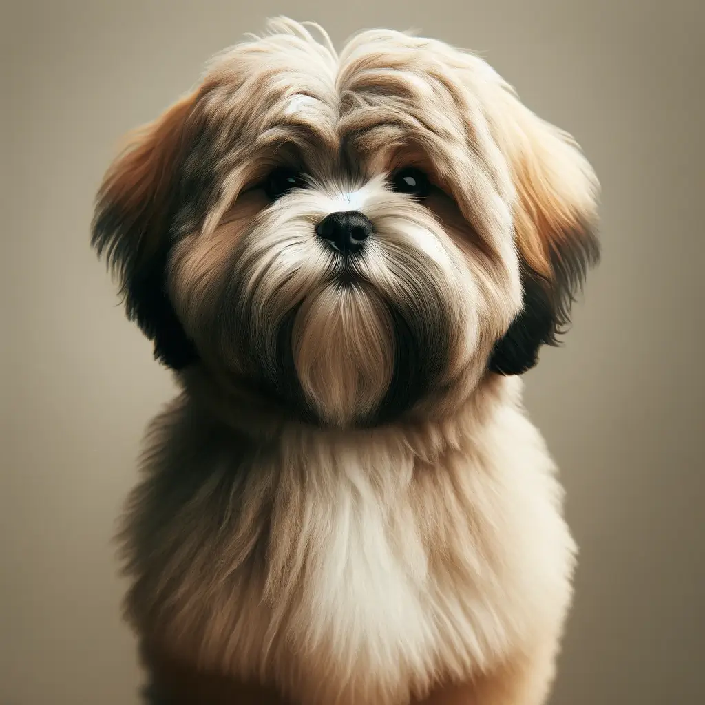 Lhasa Apso looking forward