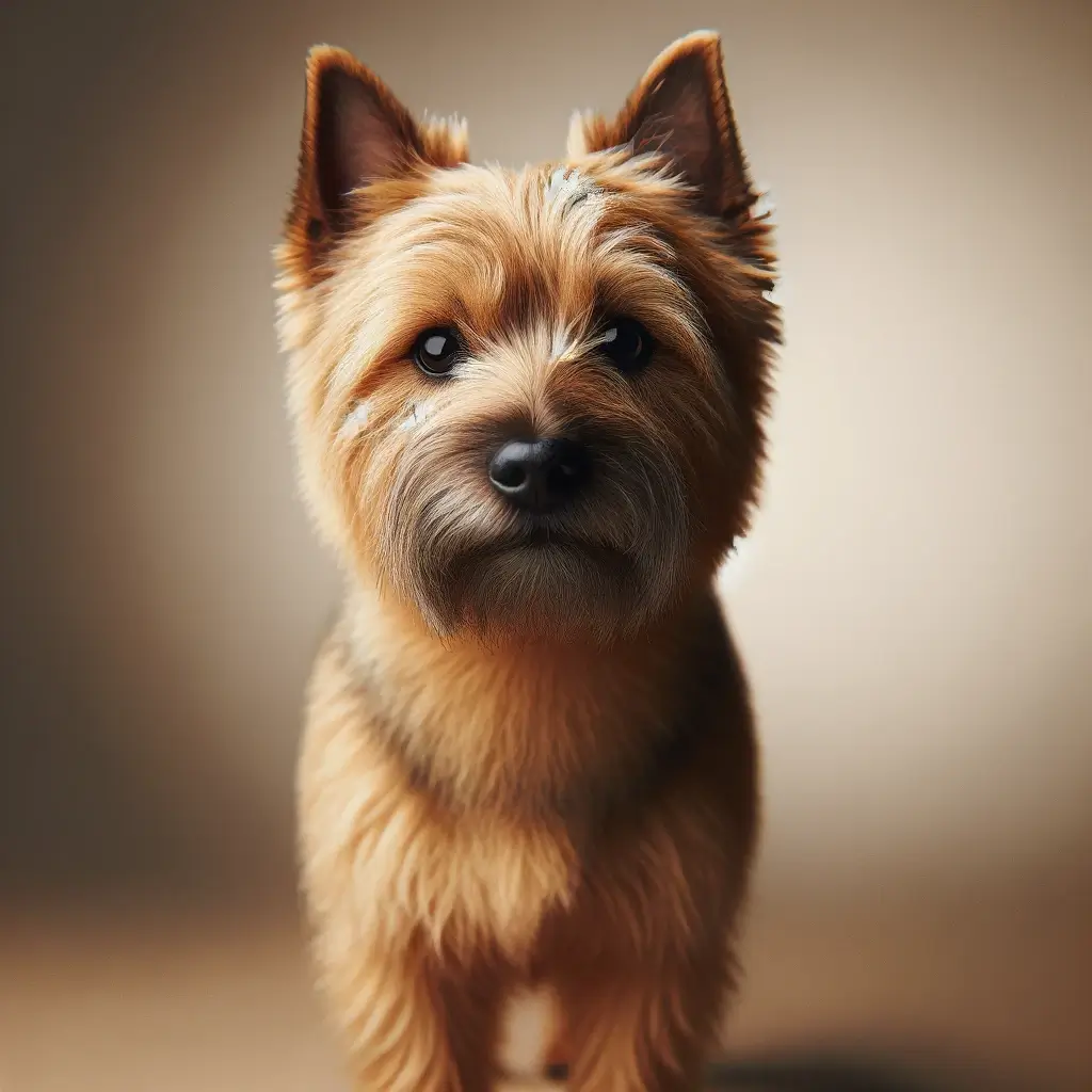Norwich Terrier looking forward