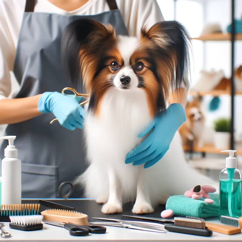 Papillon grooming