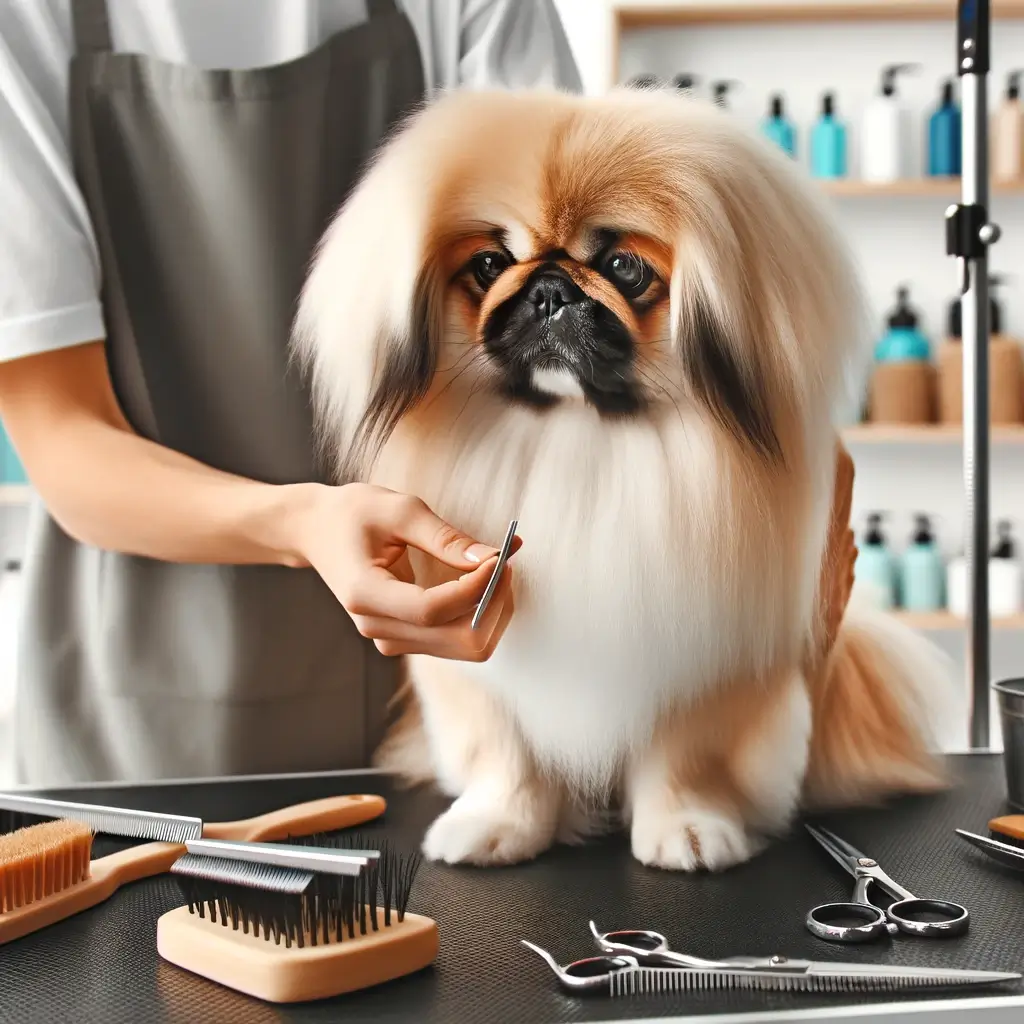 Pekingese grooming