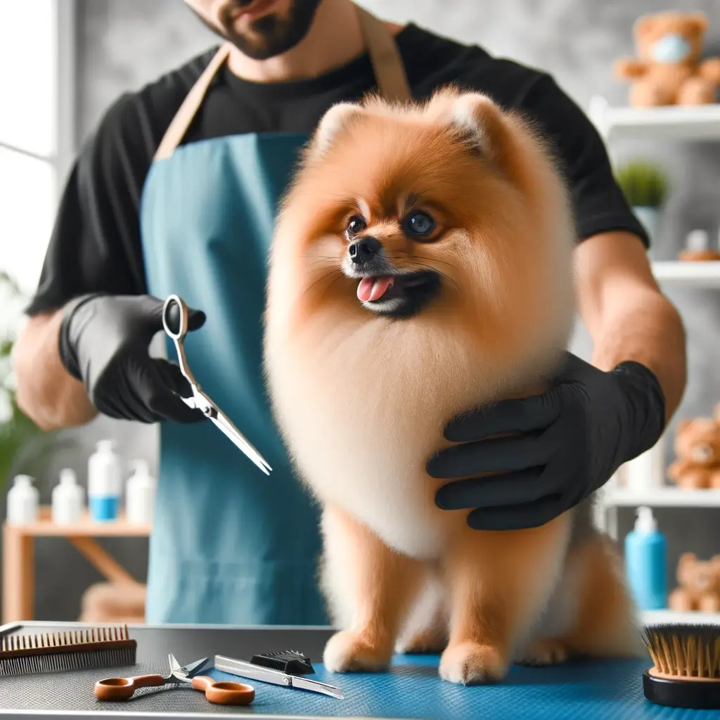 Pomeranian grooming