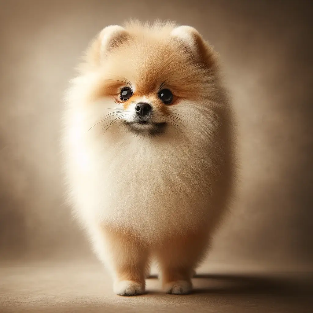 Pomeranian looking forward
