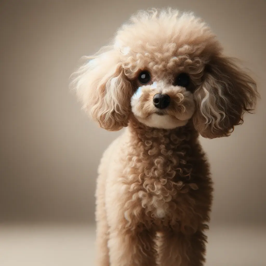 Poodle Miniature looking forward