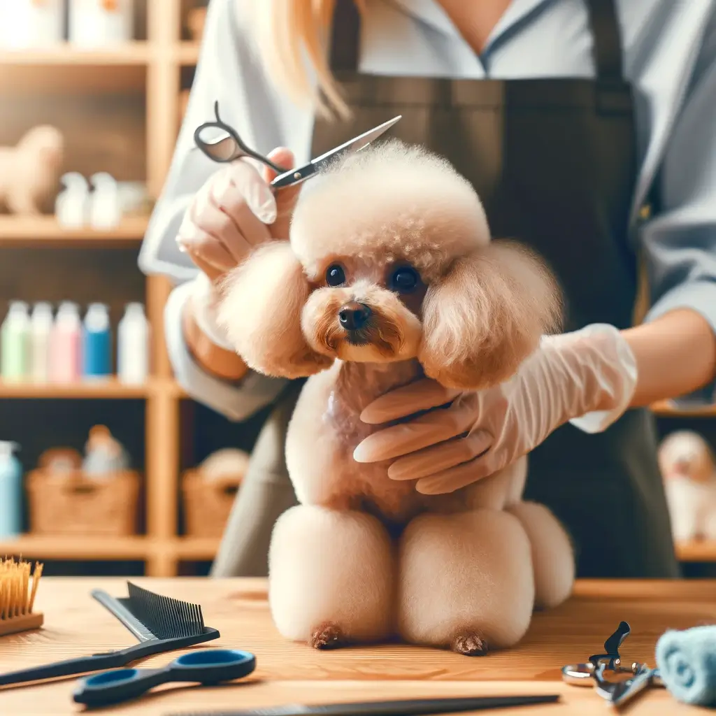 Poodle Toy grooming