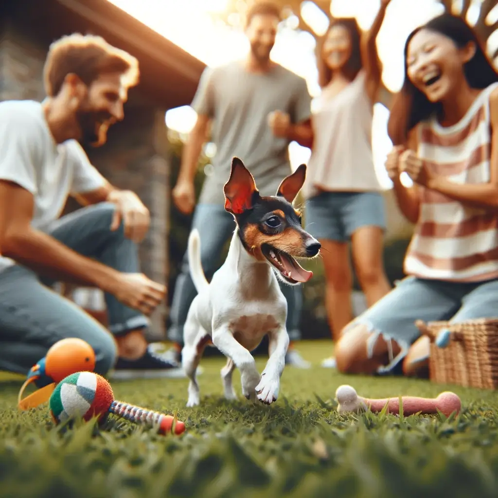 Rat Terrier with people