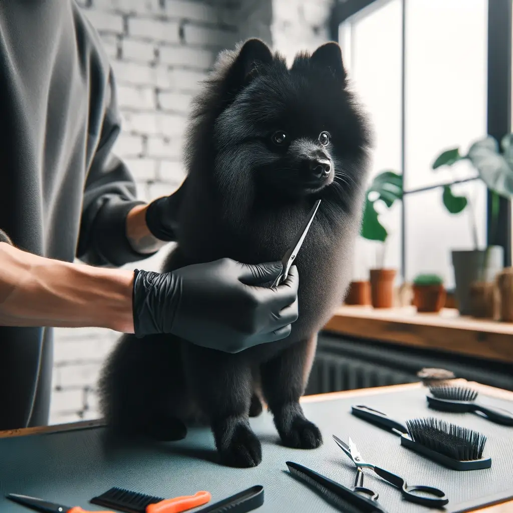 Schipperke grooming