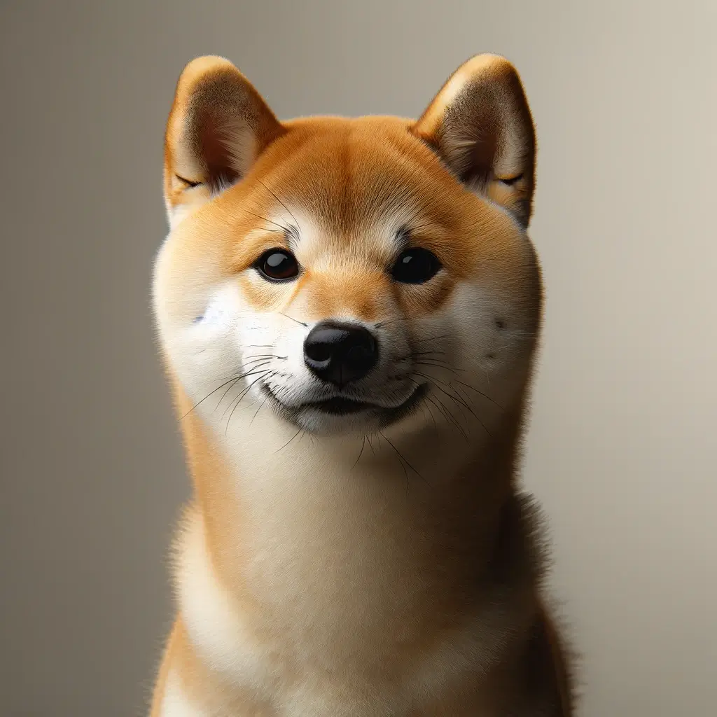 Shiba Inu looking forward