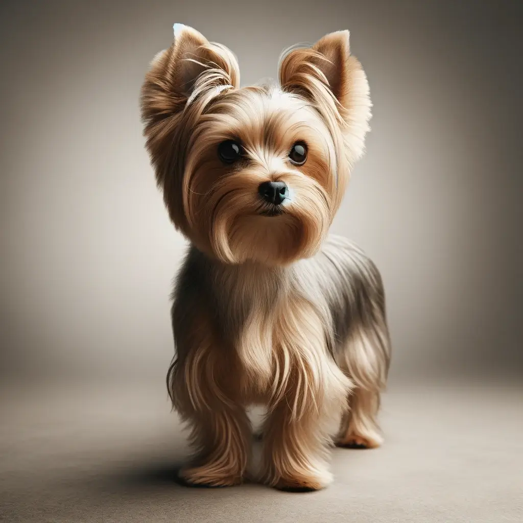 Silky Terrier looking forward