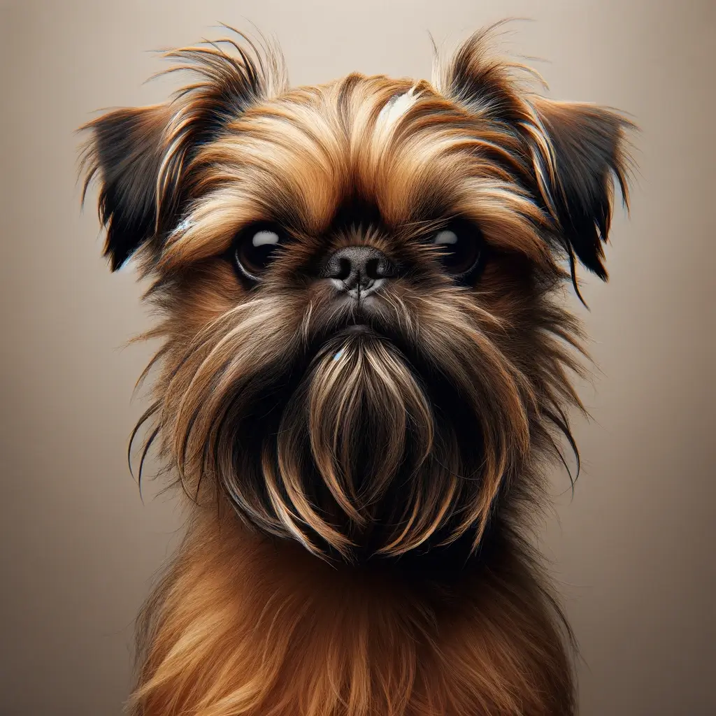 Brussels Griffon looking forward
