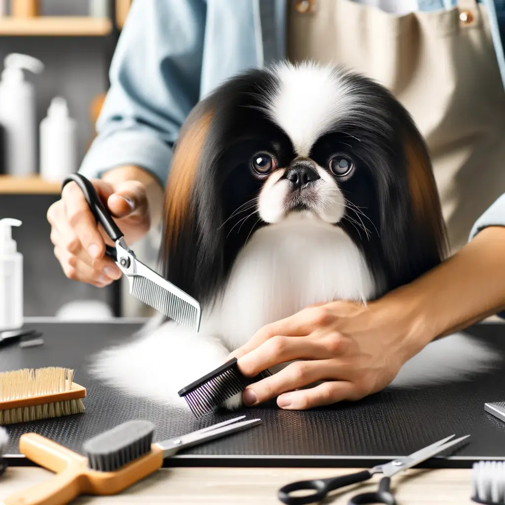 Japanese Chin grooming