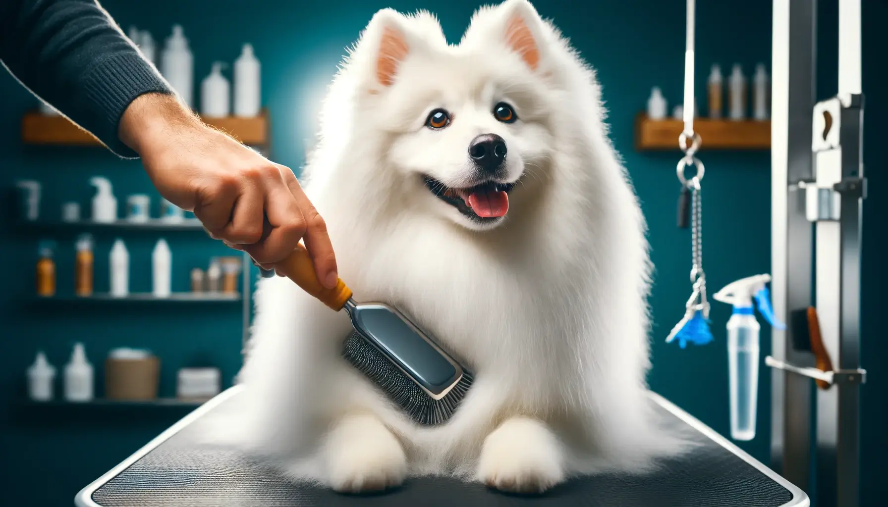 how to groom an american eskimo dog
