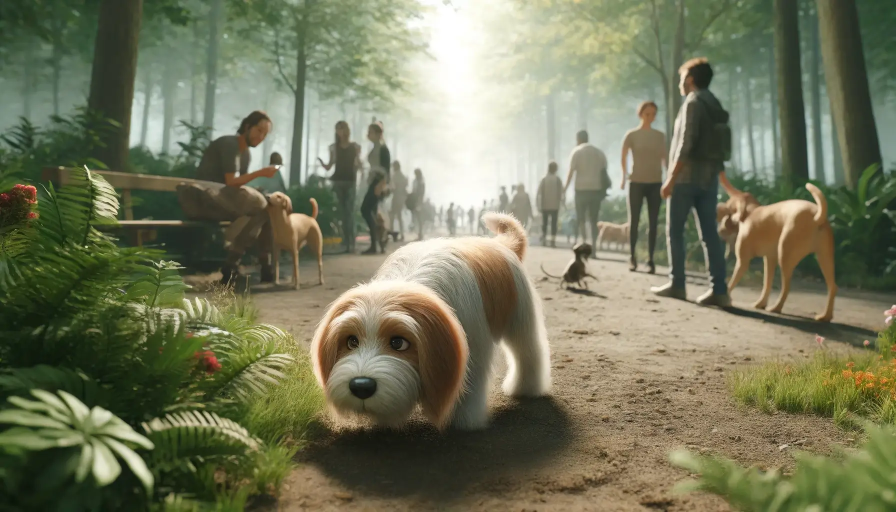 petit basset griffon vendeen socialization