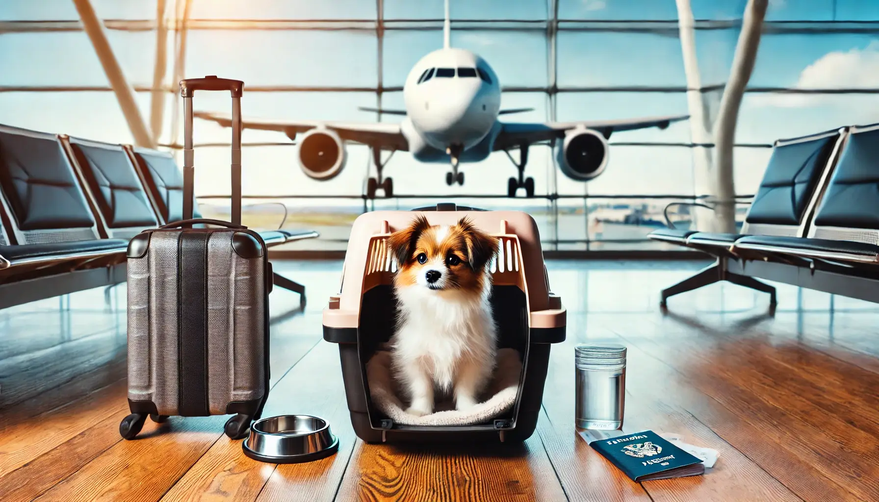 traveling with small dog by plane